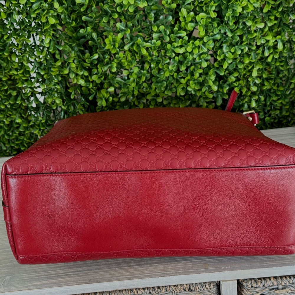 Gucci pre owned Microguccissima dark red  hobo - Picture 6 of 14